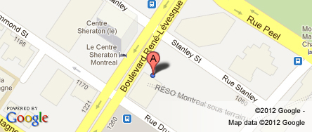 Map of Montreal office
