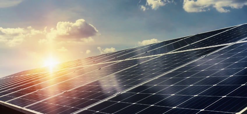ESG trends image of solar panels